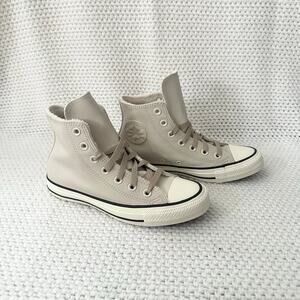 Converse Leather Counter Climate Desert Sand Egret High Top Sneakers NIB 6 Women